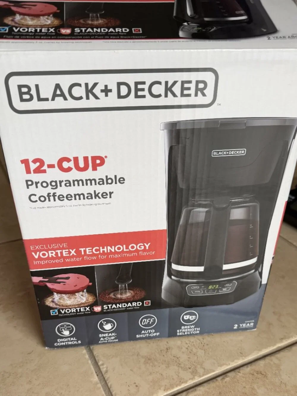 Black & Decker 12 Cup Programmabe Coffeemaker Vortex Technology